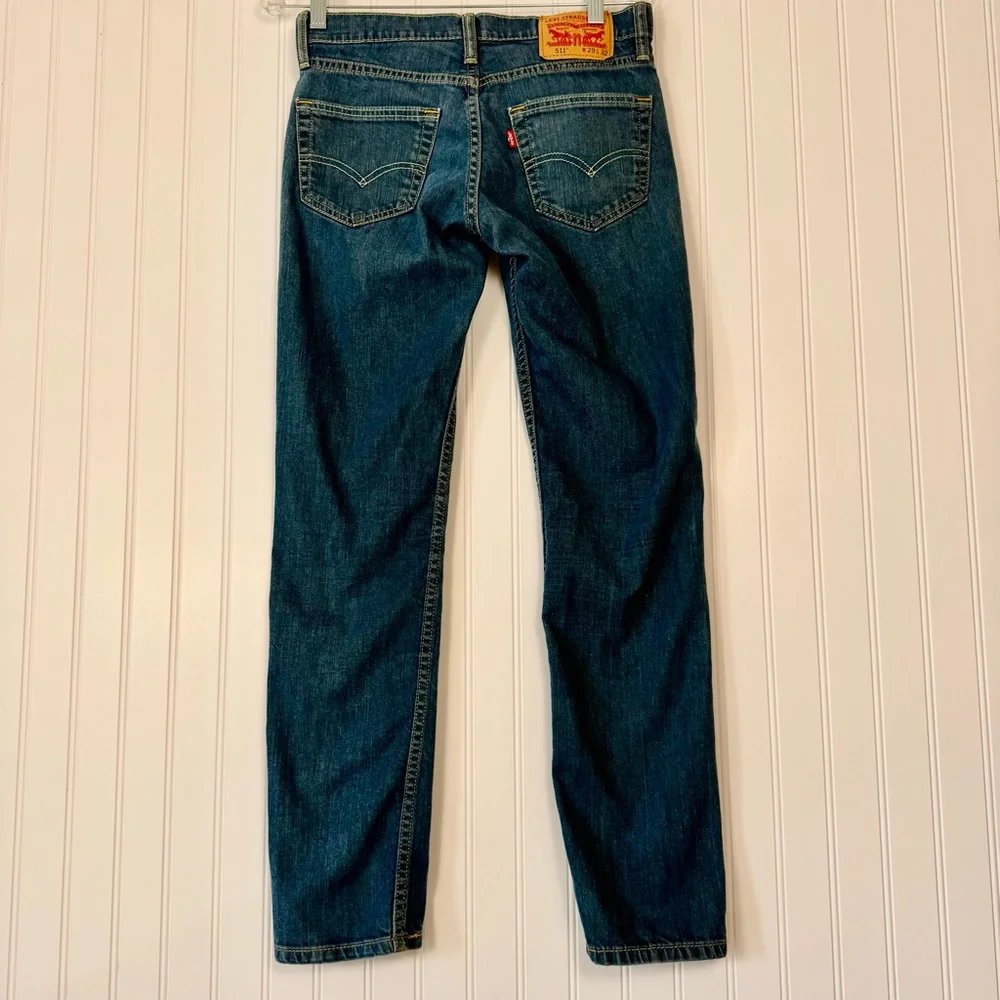 Levi’s 511 Jeans Mens Blue 29 x 32 Straight Leg Zip‎ Closure Denim